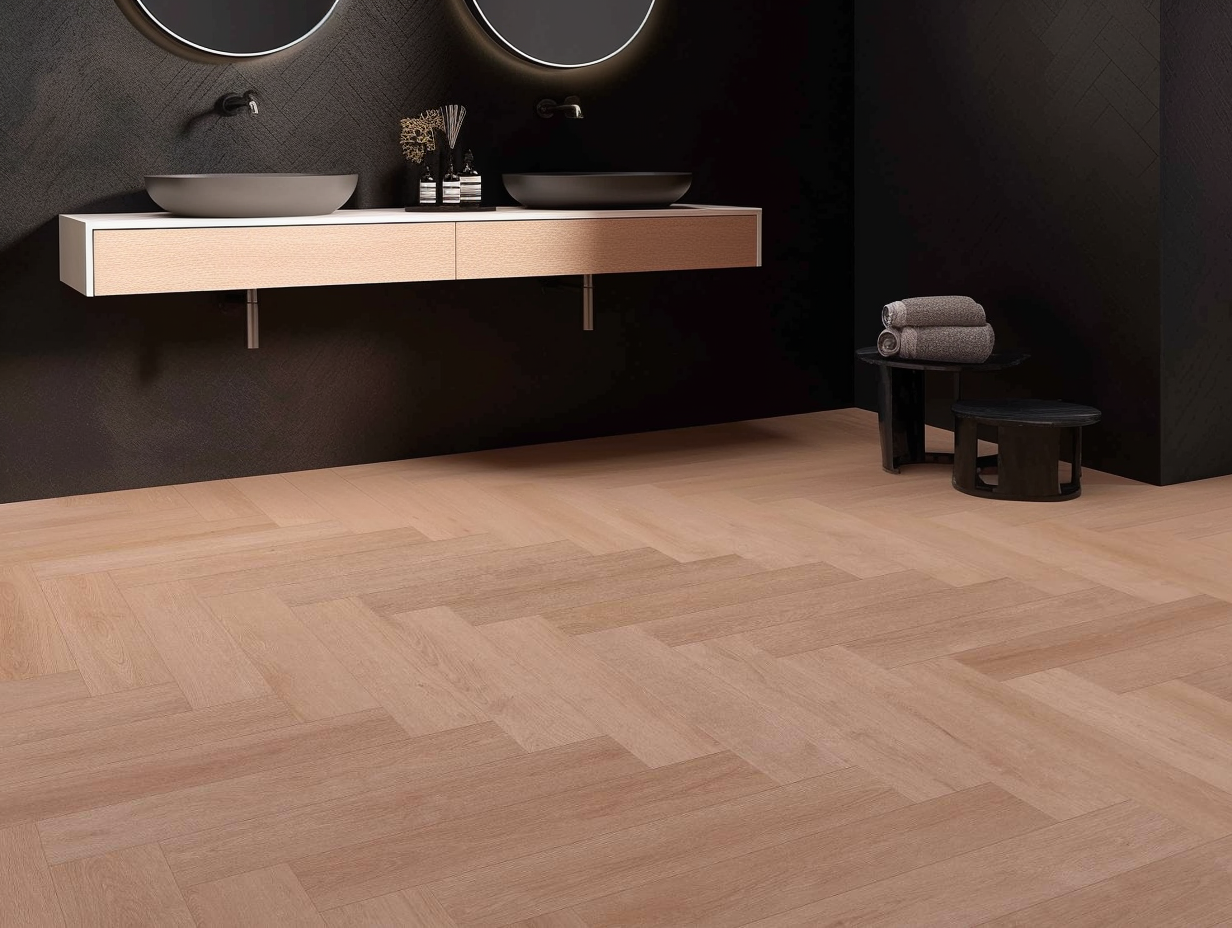 Lattia Robusto Click Amber Hearth Oak Herringbone Click SPC Flooring