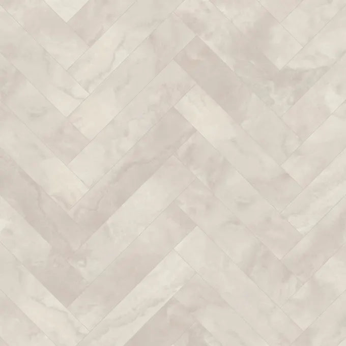 Amtico Spacia White Marble Large Parquet SP143 Glue Down LVT Flooring