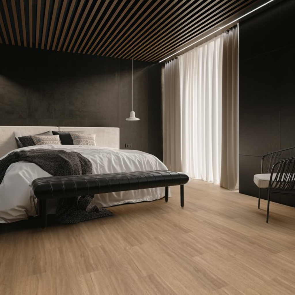 Lattia Vaasa Autumn Birch Plank Glue Down LVT