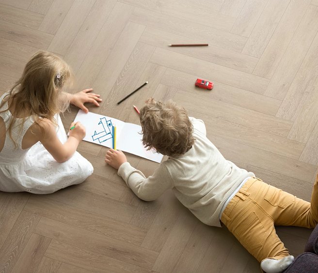 Coretec Naturals Lumber 50 LVPEH 804 Herringbone Click SPC Flooring