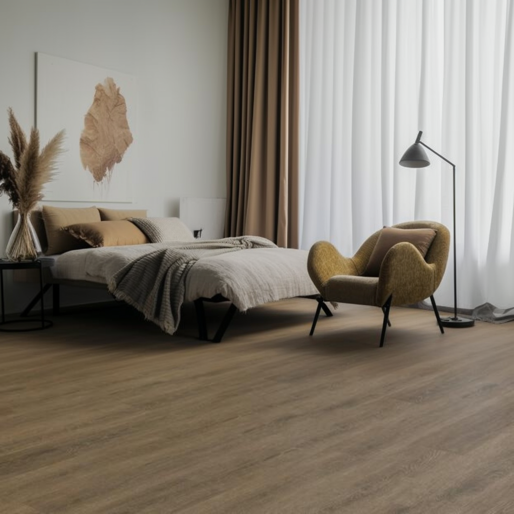Kulta Regal Walnut Plank Glue Down LVT Flooring