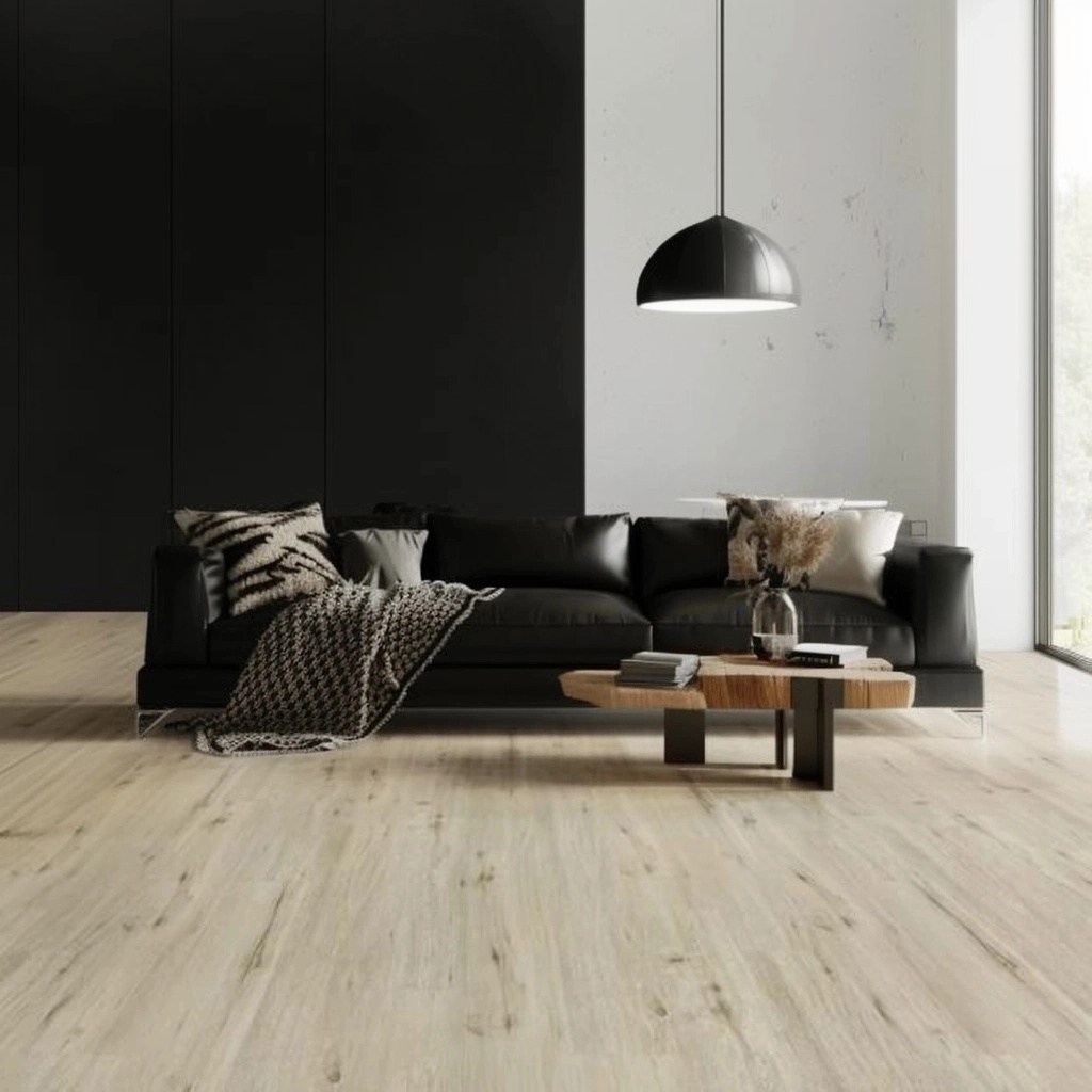 Lattia Vaasa Latte Oak Plank Glue Down LVT