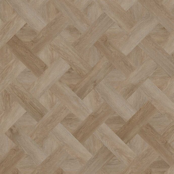 Lattia Metsä Pure Oak Basket Weave Glue Down LVT Flooring
