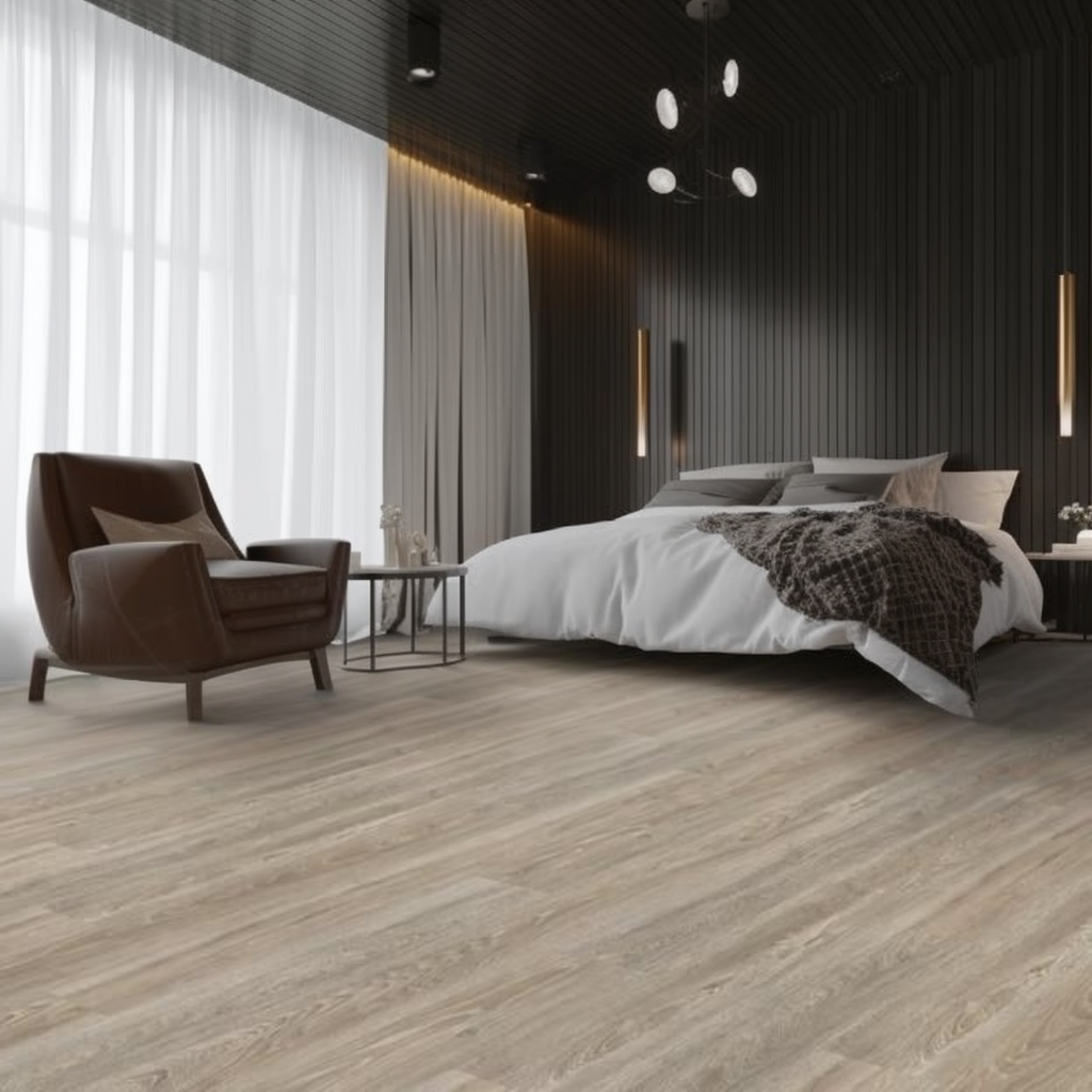 Lattia Vaasa Mocha Oak Plank Glue Down LVT