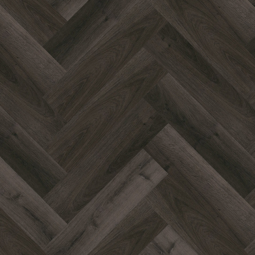 Invictus Maximus Highland Oak Parquet - Ebony New Glue Down LVT Flooring - Flooring Monster