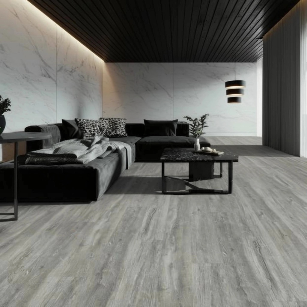 Lattia Vaasa Stonewashed Oak Plank Glue Down LVT