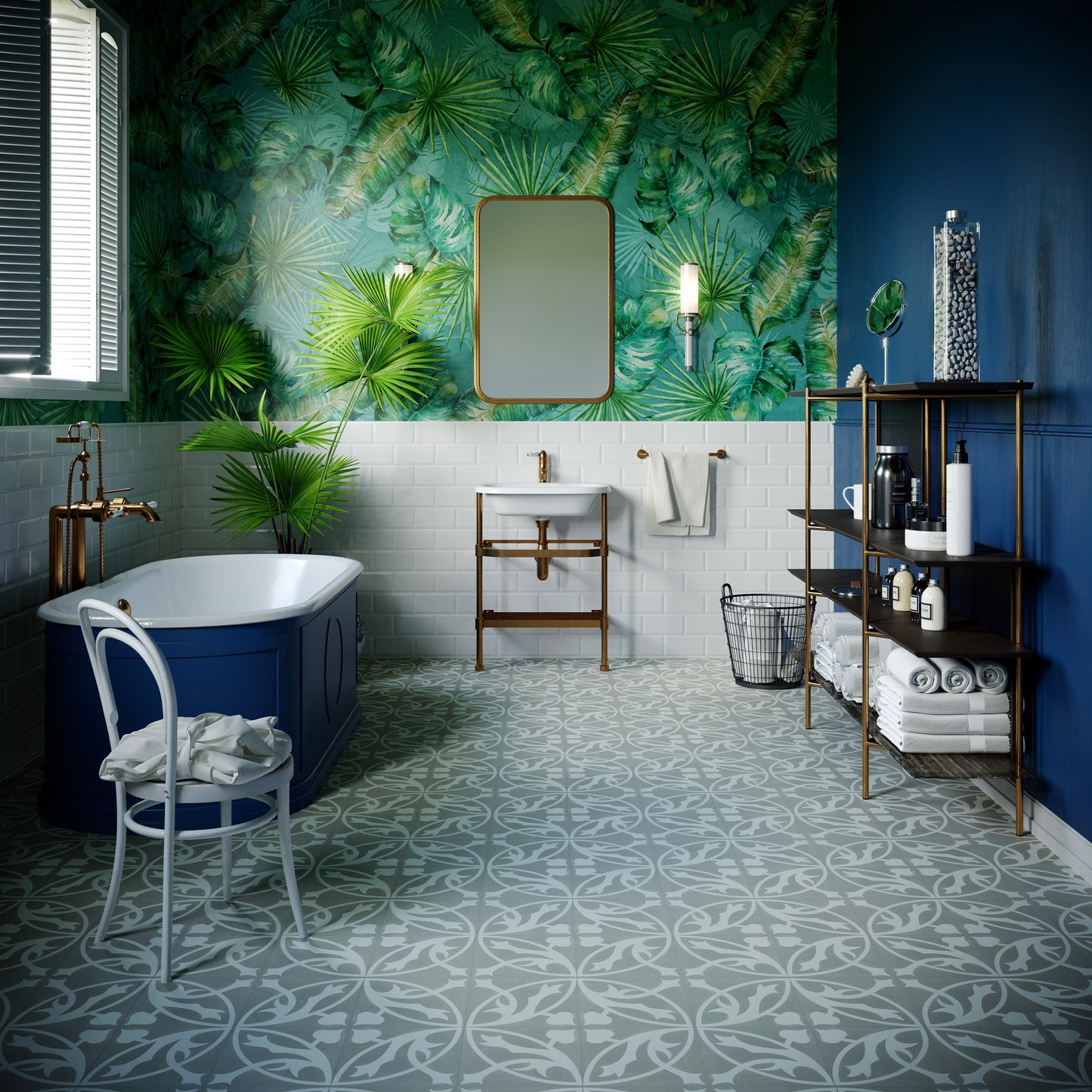 Invictus Maximus Victorian Treasure Smoke Glue Down LVT Flooring - Flooring Monster