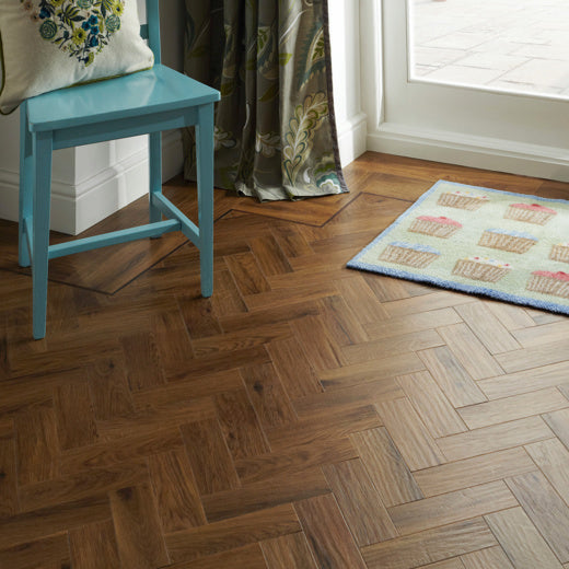 Karndean Art Select Morning Oak Parquet AP06 Parquet Glue Down LVT Flooring