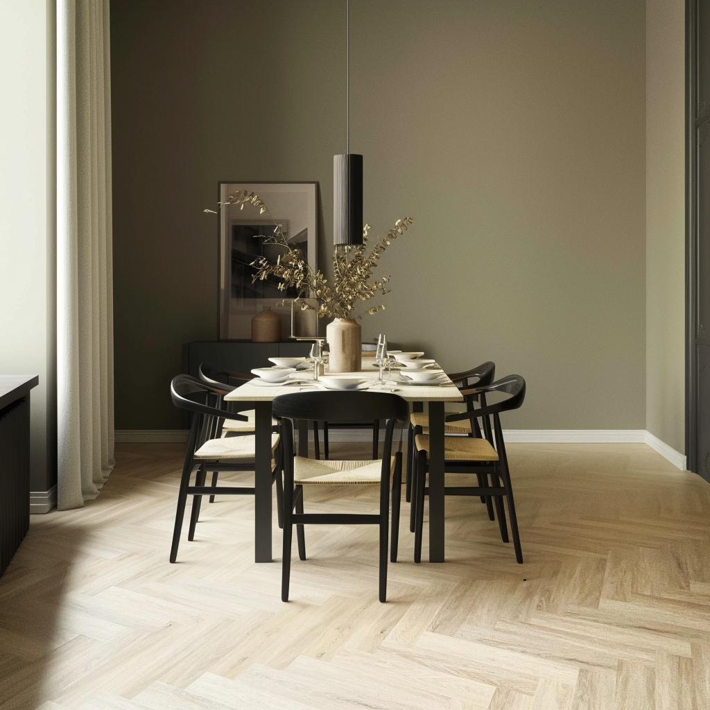Lattia Lumi Click Calm Oak Herringbone Click SPC Flooring