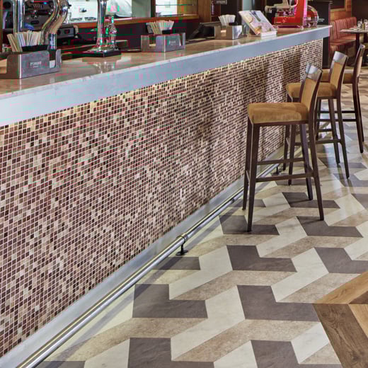 Karndean Kaleidoscope Pennon KAL04 Abstract Geometric Glue Down LVT Flooring