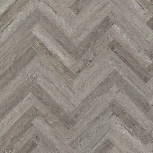 Nordikka Smoked Ash Herringbone SPC Flooring
