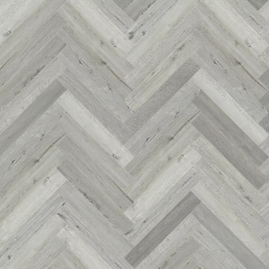 Nordikka Winter Oak Herringbone LVT Glue Down Flooring