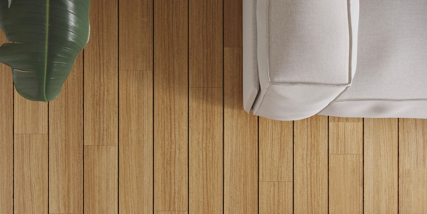 Invictus Maximus Natural Teak - Amber Glue Down LVT Flooring