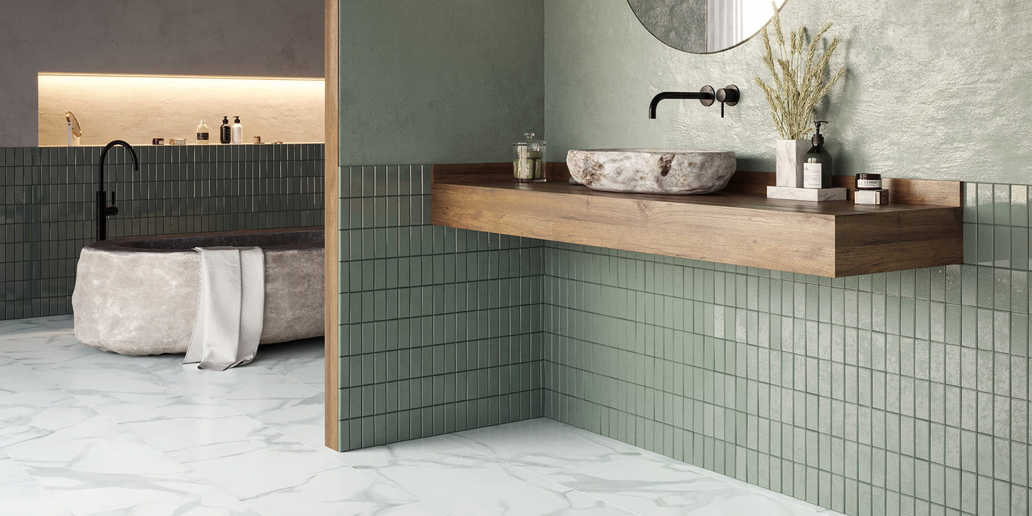 Invictus Primus Pure Marble - Snow Glue Down LVT