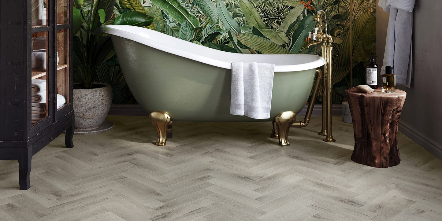 Invictus Primus Royal Oak Parquet - Dove Glue Down LVT