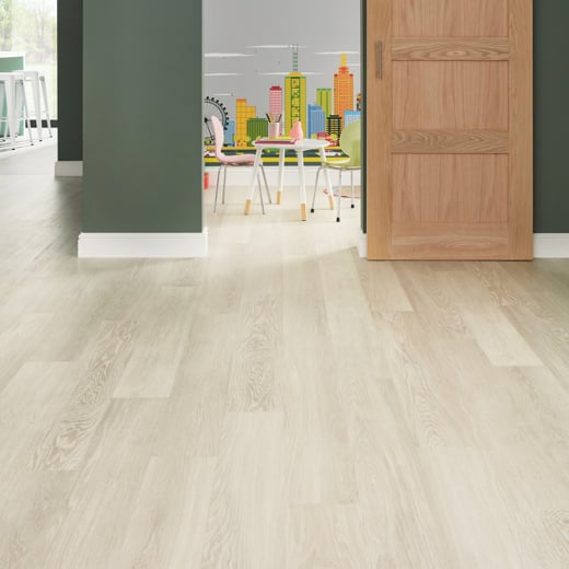Karndean Knight Tile Nordic Limed Oak KP153 Plank Glue Down LVT Flooring