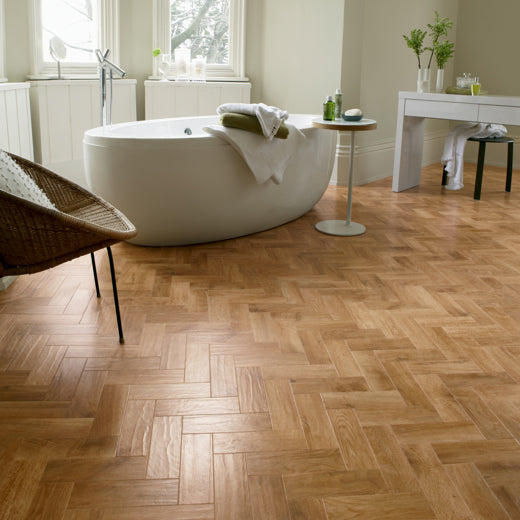 Karndean Art Select Spring Oak Parquet AP01 Parquet Glue Down LVT Flooring