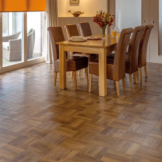 Karndean Art Select Dawn Oak Parquet AP02 Parquet Glue Down LVT Flooring