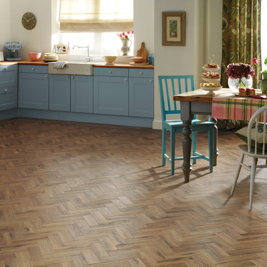 Karndean Art Select Morning Oak Parquet AP06 Parquet Glue Down LVT Flooring