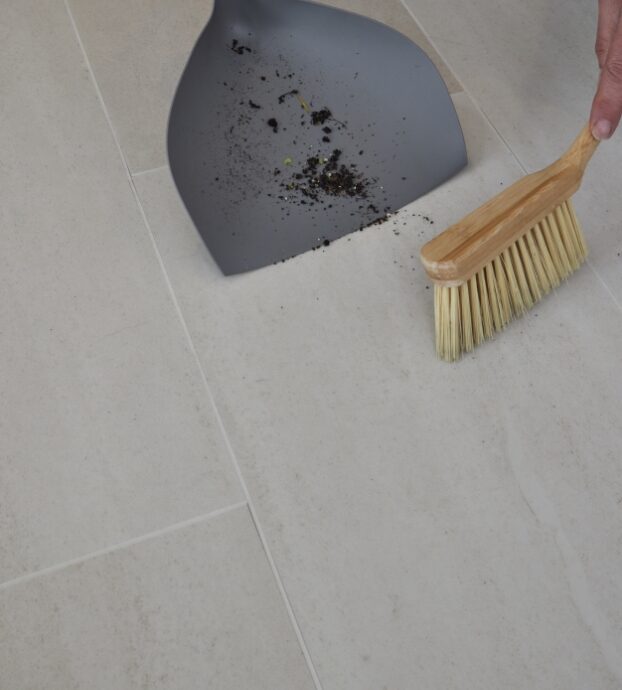 Lattia Kivi Tuscany Travertine Tile Glue Down LVT Flooring