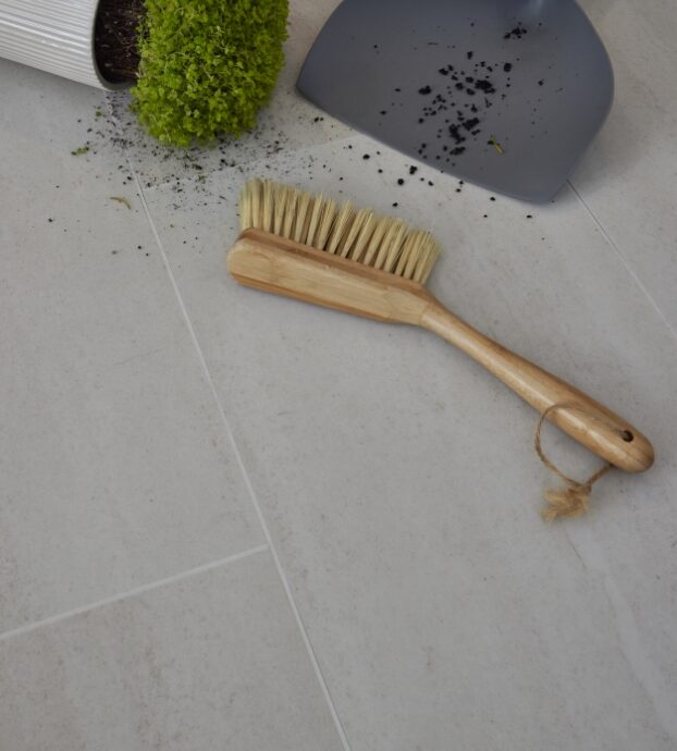 Lattia Kivi Tuscany Travertine Tile Glue Down LVT Flooring