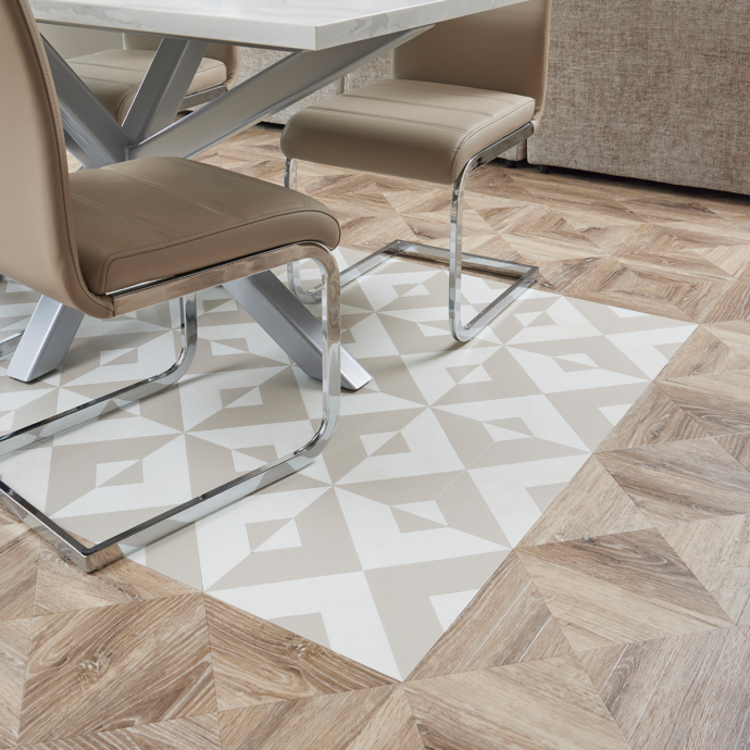 Lattia Metsä Fair Oak Bloc Glue Down LVT Flooring