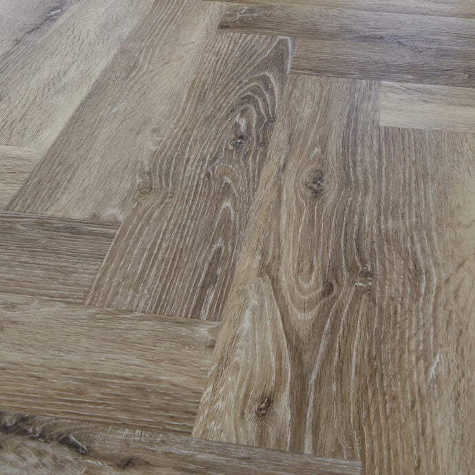 Lattia Metsä Fair Oak Herringbone Glue Down LVT Flooring