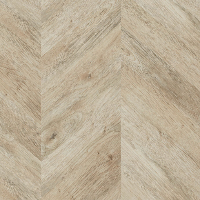 Lattia Metsä Pure Oak Chevron Glue Down LVT Flooring