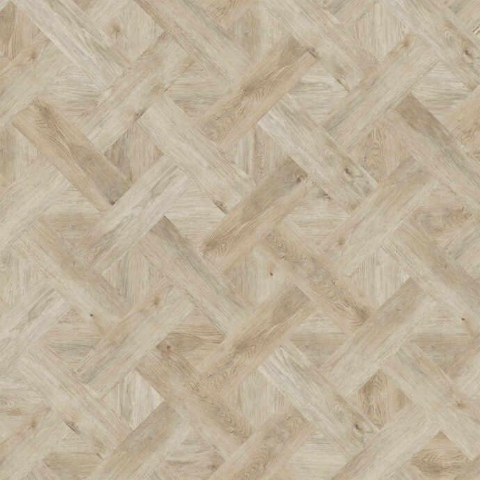 Lattia Metsä Soft Oak Basket Weave Glue Down LVT Flooring