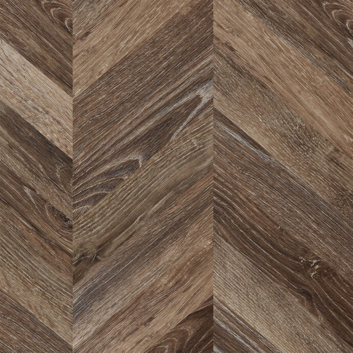 Lattia Metsä Toasted Oak Chevron Glue Down LVT Flooring
