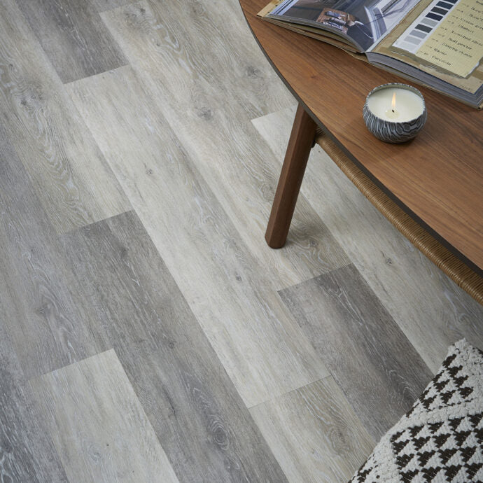 Lattia Oksa Drift Grey Plank Glue Down LVT Flooring