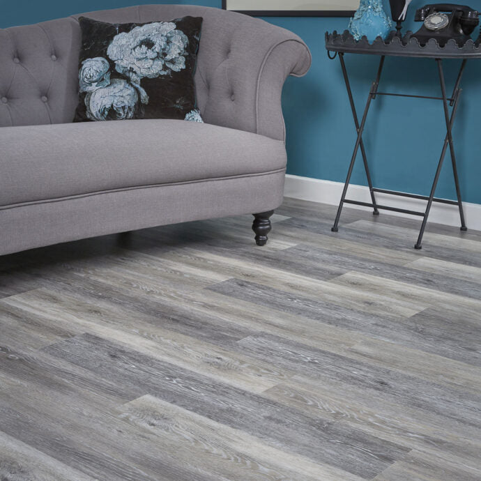 Lattia Oksa Drift Grey Plank Glue Down LVT Flooring