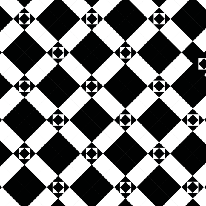 Lattia Talo Kirkko - Black, White Glue Down LVT Flooring