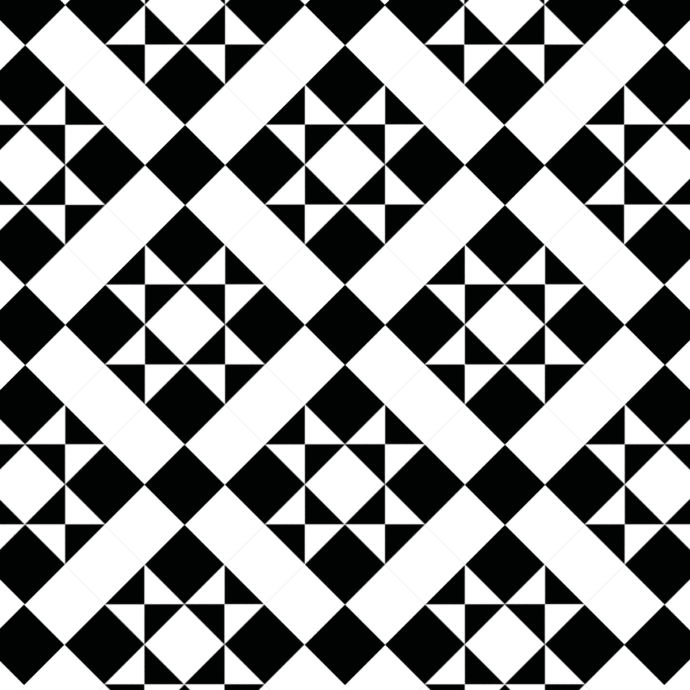 Lattia Talo Koto - Black, White Glue Down LVT Flooring