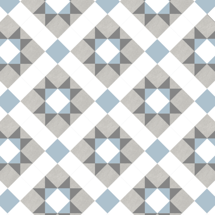 Lattia Talo Koto - Greystone, Grey, Pale Blue, White Glue Down LVT Flooring