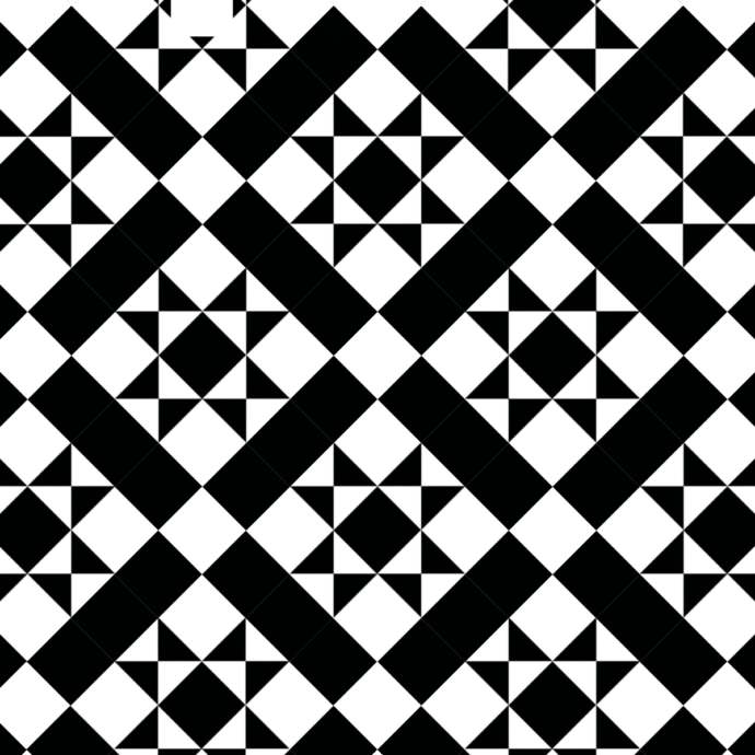 Lattia Talo Koto - White, Black Glue Down LVT Flooring