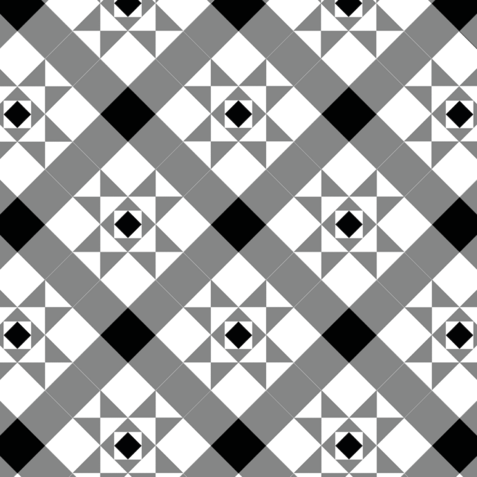 Lattia Talo Satama - White, Grey, Black Glue Down LVT Flooring