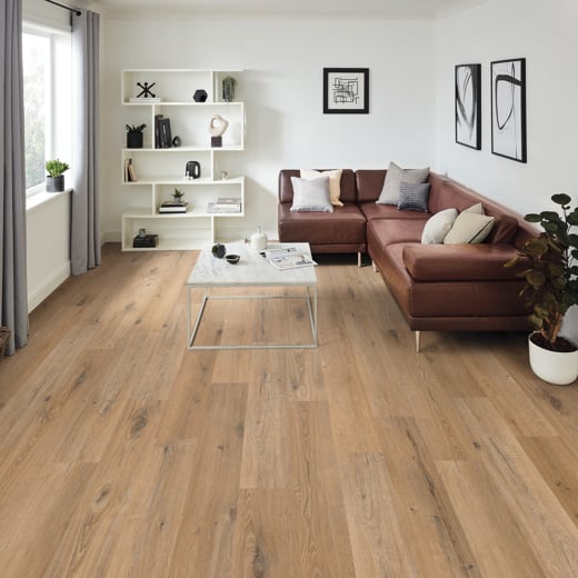 Karndean Knight Tile Natural Character Oak KP145 Plank Glue Down LVT Flooring
