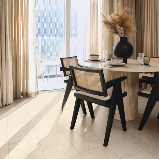 Karndean Knight Tile Natural Limestone ST33 Stone Tile Glue Down LVT Flooring