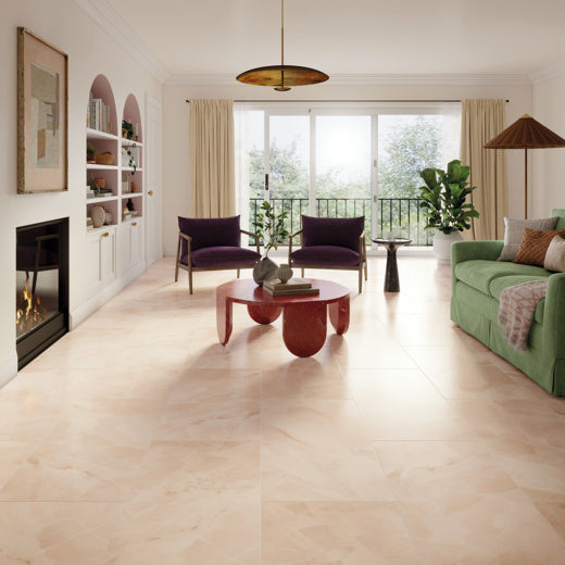 Karndean Art Select Rose Onyx LM36 Stone Tile Glue Down LVT Flooring
