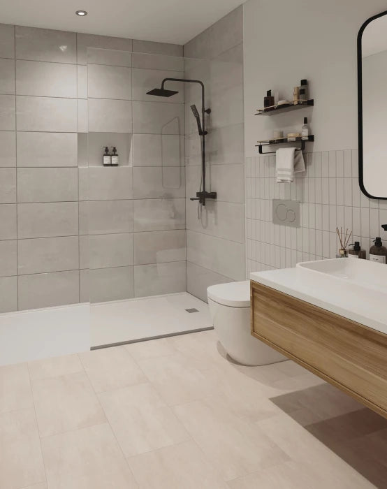 Amtico Click Smart Dappled Concrete SB5S2793 Click SPC Flooring - Flooring Monster