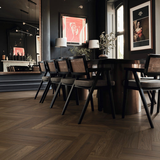 Karndean Art Select Serrano Oak SM-RL28 Herringbone Glue Down LVT Flooring