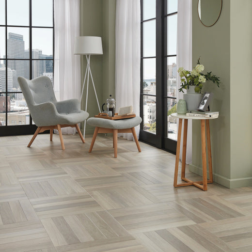 Karndean Art Select Glacier Oak SM-RL21 Herringbone Glue Down LVT Flooring