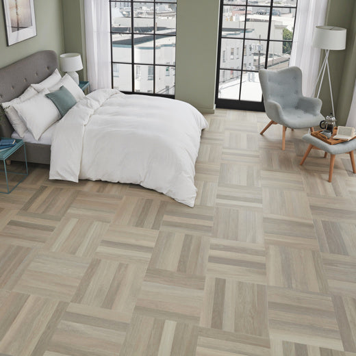 Karndean Art Select Glacier Oak SM-RL21 Herringbone Glue Down LVT Flooring