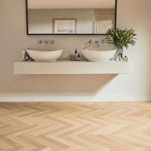 Karndean Art Select Savannah Oak SM-RL23 Herringbone Glue Down LVT Flooring