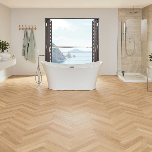 Karndean Art Select Savannah Oak SM-RL23 Herringbone Glue Down LVT Flooring