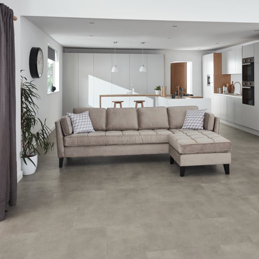 Karndean Van Gogh Metro Grey VGT2403 Stone Tile Glue Down LVT Flooring