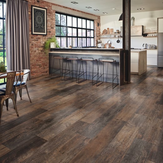 Karndean Van Gogh Salvaged Barnwood VGW123T-RKP Large Plank Rigid Core Click LVT Flooring