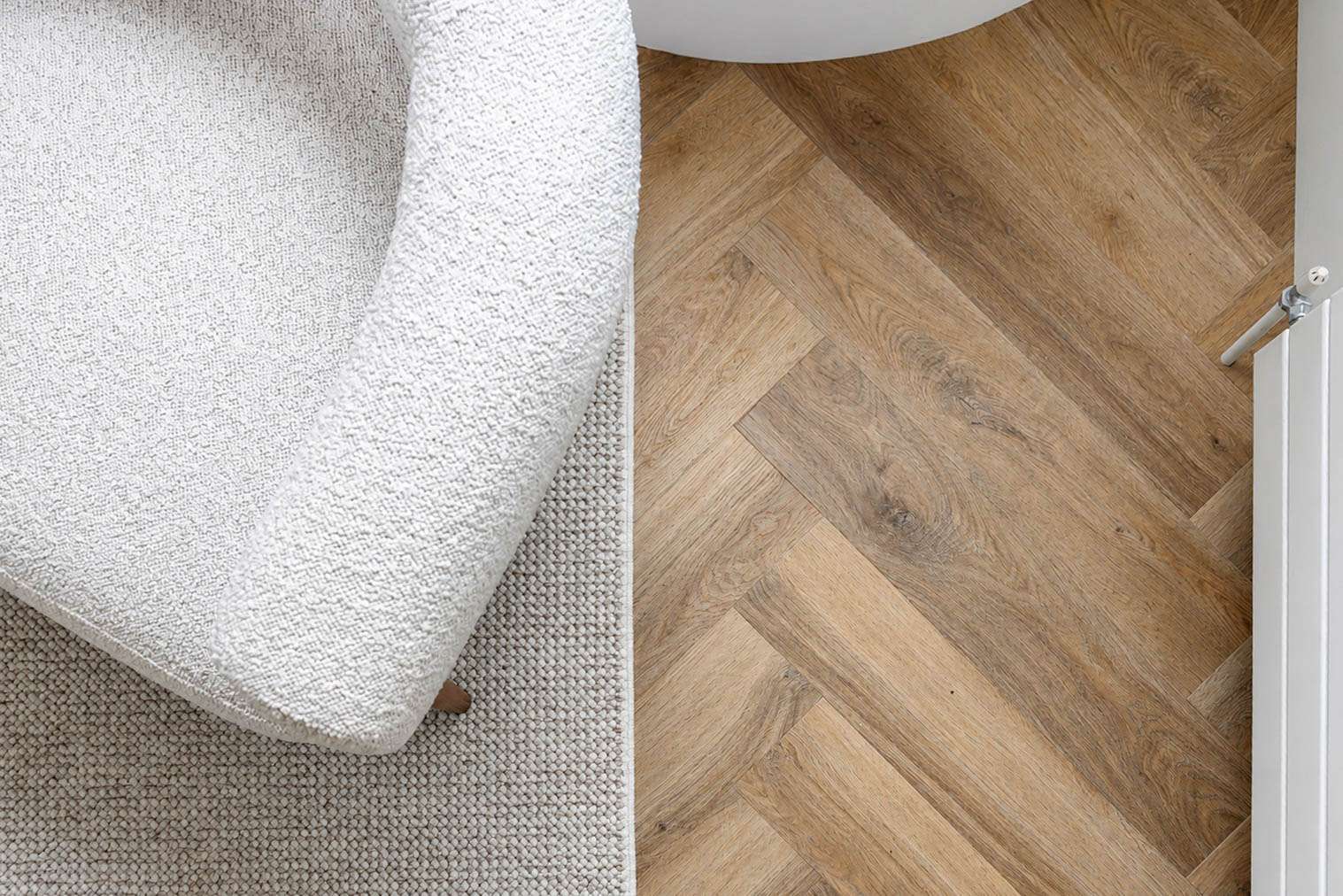 Lattia Piana Auburn Oak — Large Parquet — Doorway crop — parquet meets the threshold