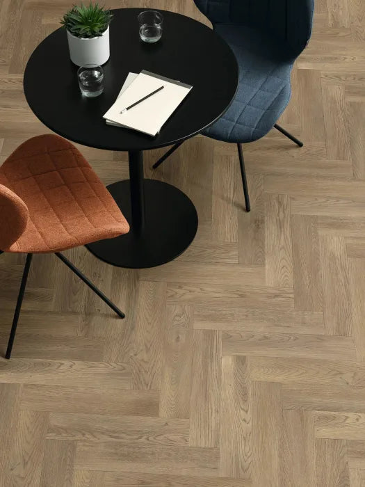 Amtico First Smokehouse Oak 1P106 Parquet Glue Down LVT Flooring